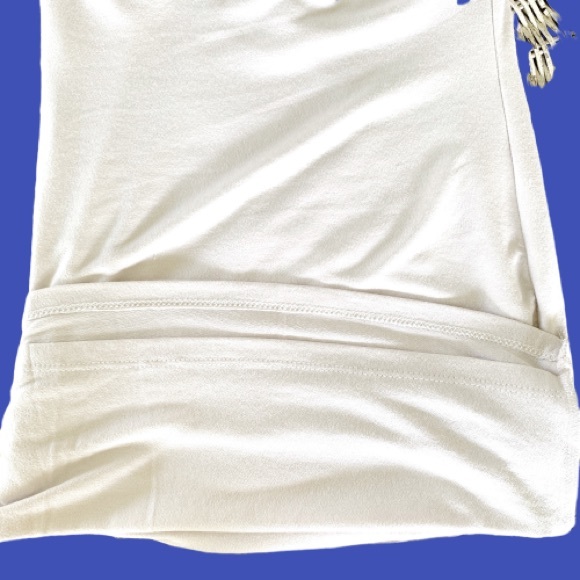 Cefian Cream Bodycon Sleeveless Mini Dress Small - Picture 5 of 7